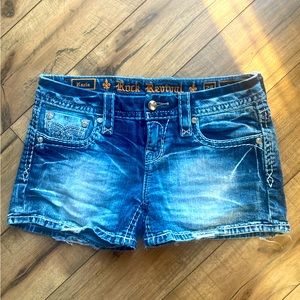 Rock Revival Karla Rhinestone Jean Shorts
